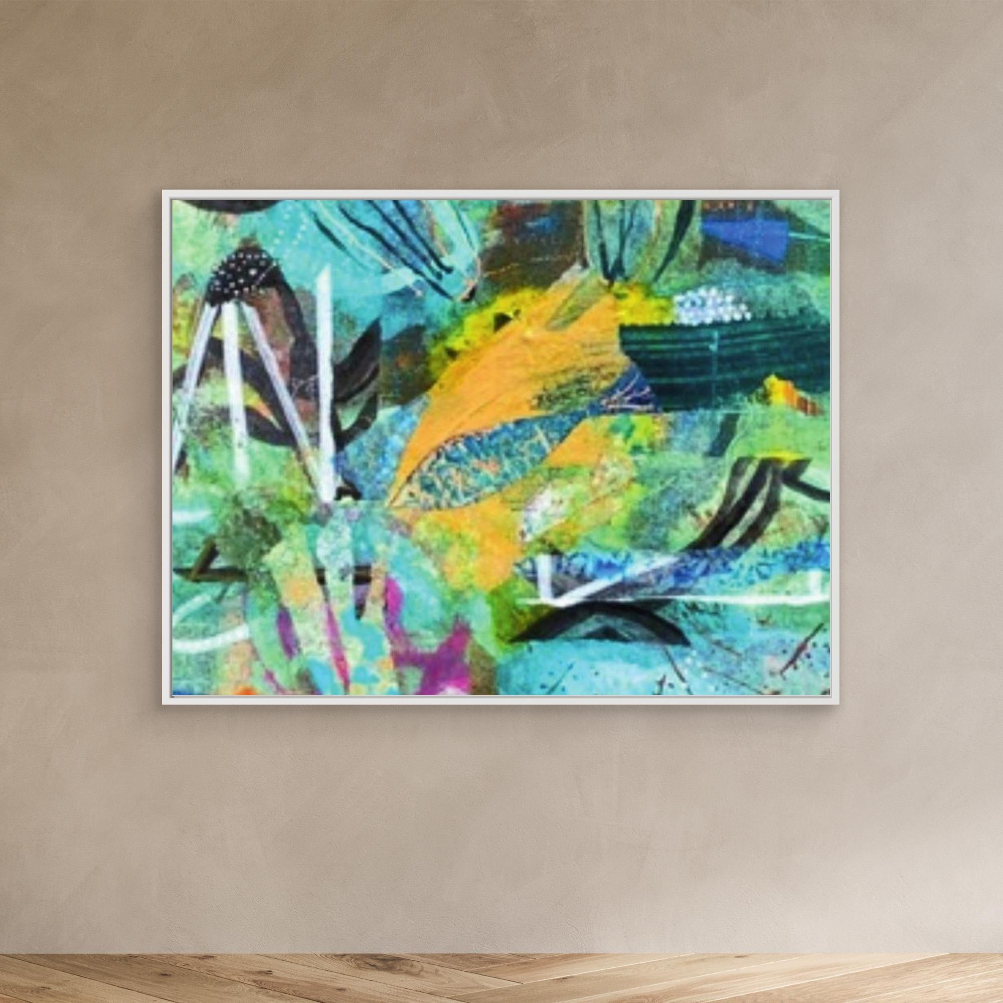 'Sea Glass Shimmer' (Canvas)