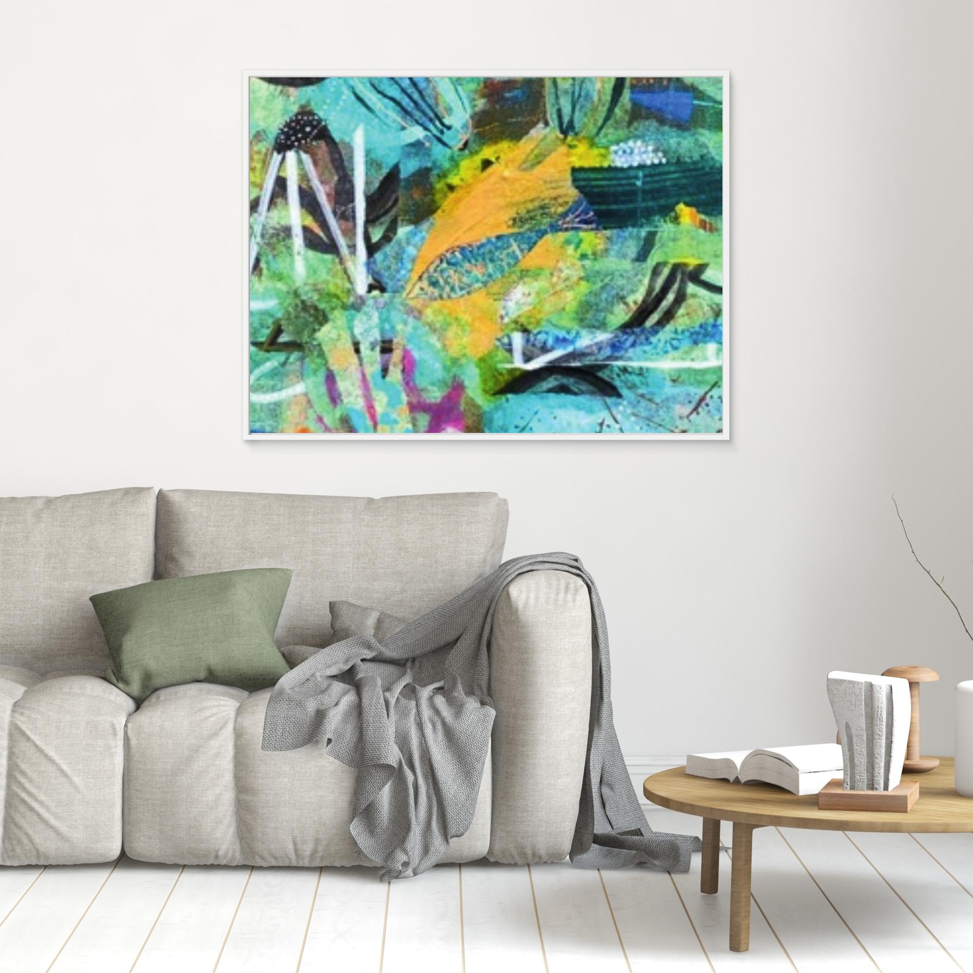 'Sea Glass Shimmer' (Canvas)